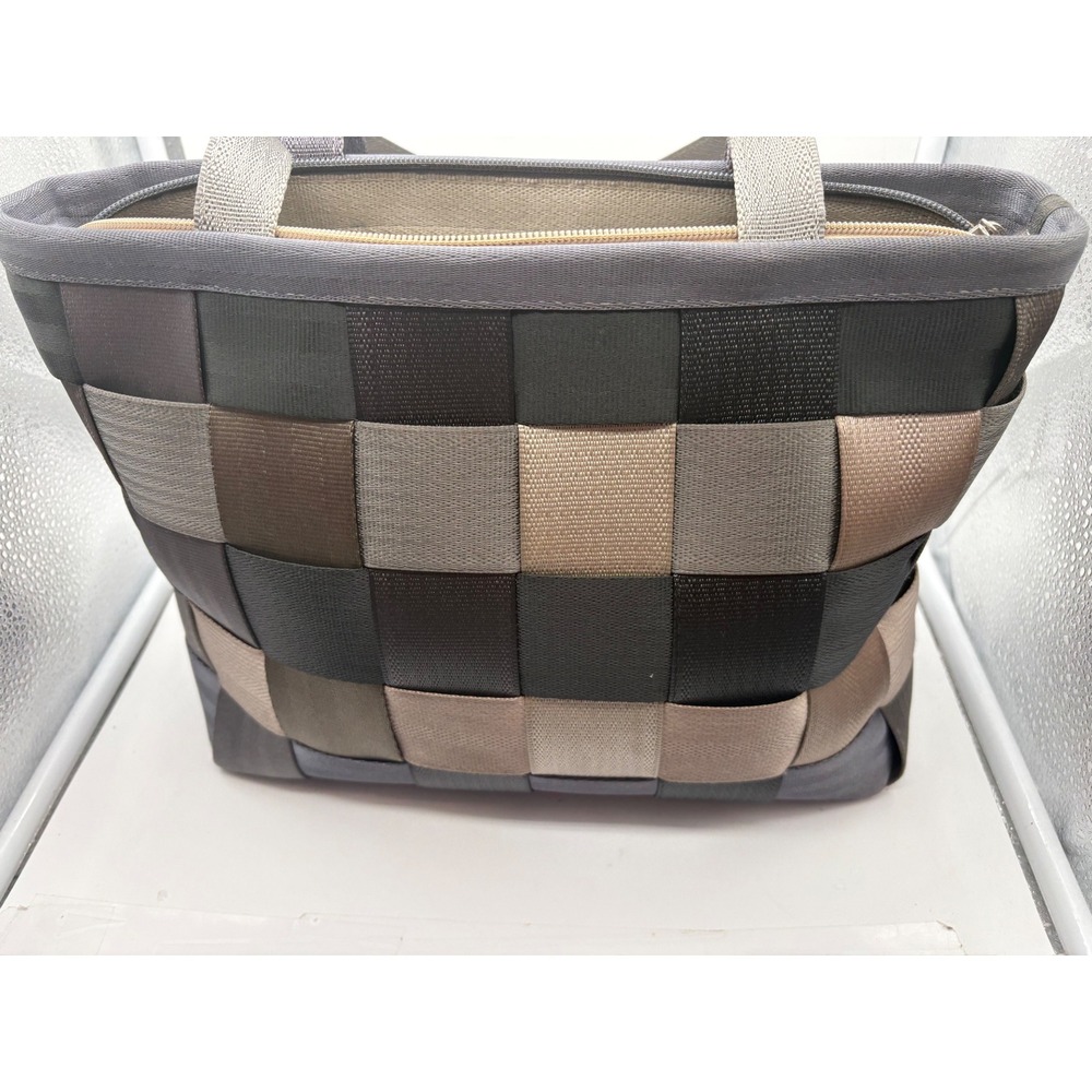 Harveys Original Seatbelt Bag Treecycle Woven Patchwork Tote Shoulder Handbag